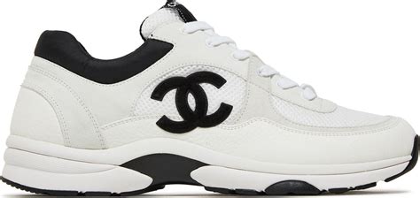 chanel sneaker white black